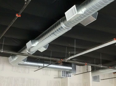 Airzone H.V.A.C. -  Exposed Spiral Pipe