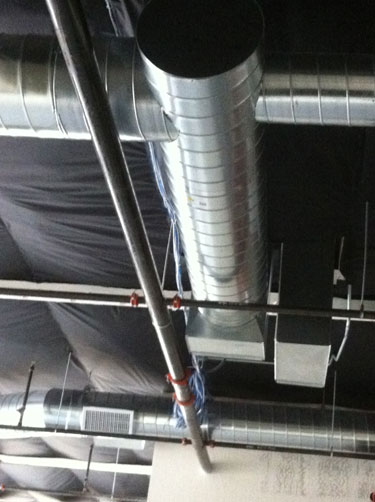 Airzone H.V.A.C. -  Exposed Spiral Pipe